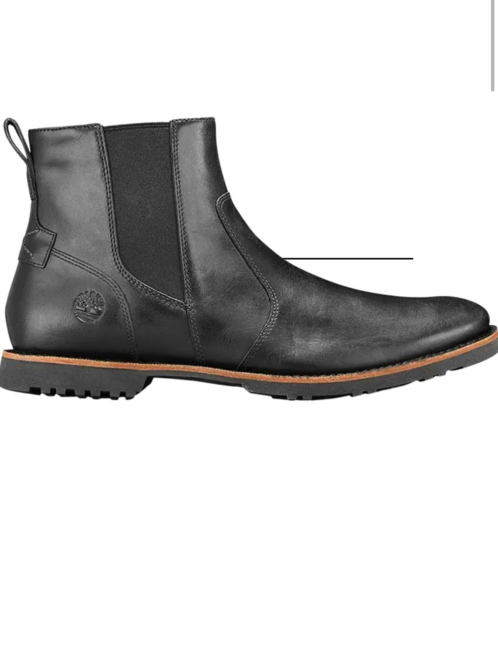 Timberland Kendrick black leather Chelsea boot with zippers GENTLY USED 10.5